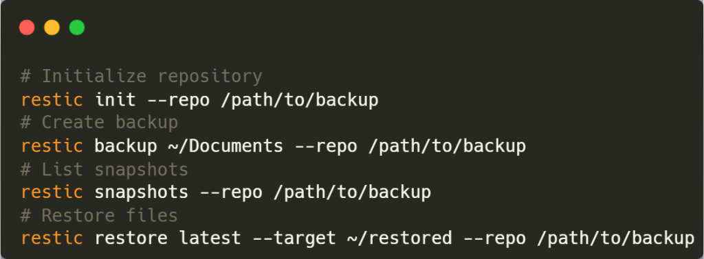 Restic - The DevOps Favorite